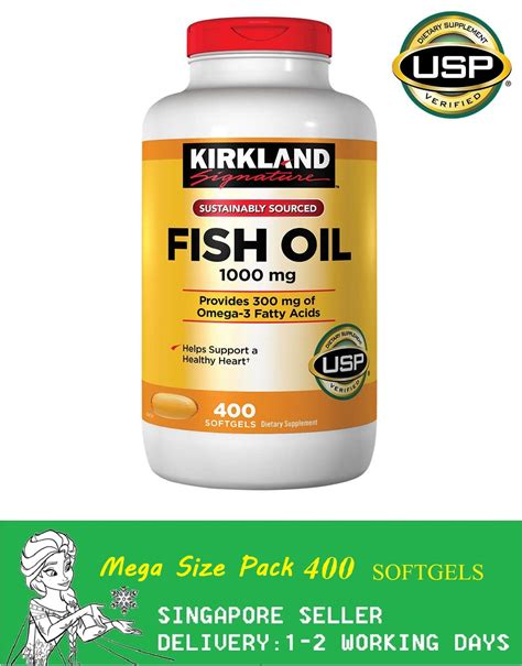 Kirkland Signature Fish Oil Mg Softgels Exp