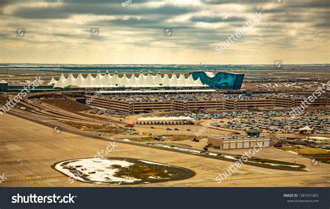 Denver Colorado 4132019 Aerial View Denver Stock Photo 1381651892