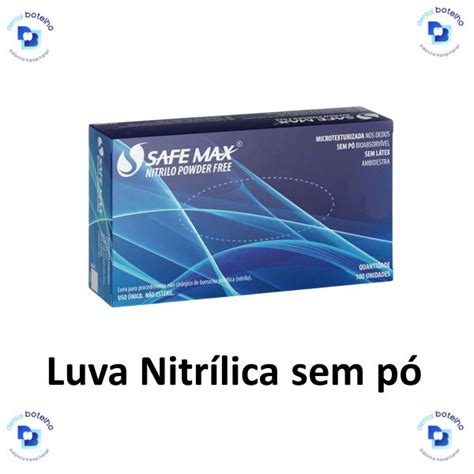 Luva De Procedimento Nitr Lica Azul Sem P C Unds Safemax