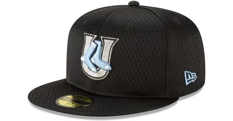 Ktz Utica Blue Sox Batting Practice Mesh 59fifty Fitted Cap In Black