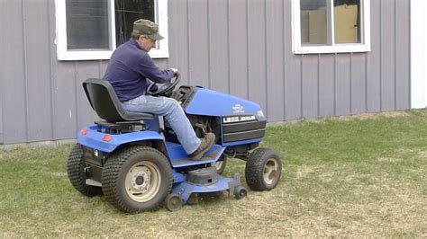 New Holland Lawn Tractor With Hydraulic Mower Deck Youtube