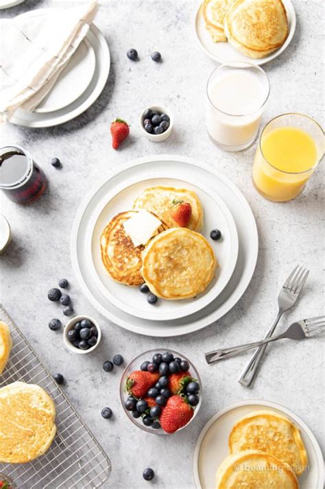 The Fluffiest Vegan Buttermilk Pancakes Beaming Baker