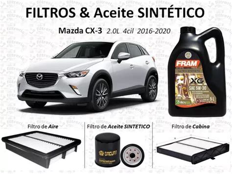 Mazda Cx3 Kit Completo De Filtros Aceite Sintético Envío gratis