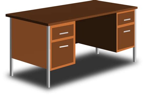 An Office Desk Clip Art at Clker.com - vector clip art online, royalty ...