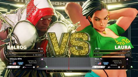 SFV Champion Edition Ultimate WPN BALROG Vs IDom LAURA Online