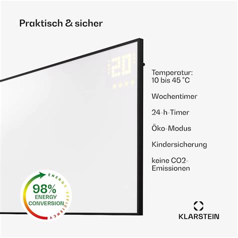 Klarstein Wonderwall Smart Infrarotheizung W Horizontal W