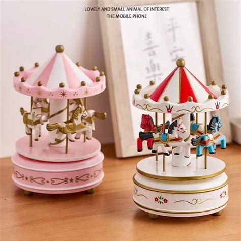 Merry Go Round Music Box Carousel Music Box Toy Musical Ts Beautiful