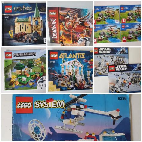 LEGO ANLEITUNG BAUANLEITUNG City Ninjago Star Wars Atlantis Potter