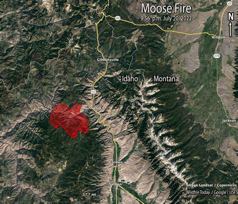 Moose Fire Burns Tens Of Thousands Of Acres North Of Salmon Idaho