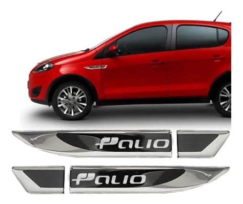 Par Emblema Aplique Lateral Resinado Fiat Palio Attractive Sporting