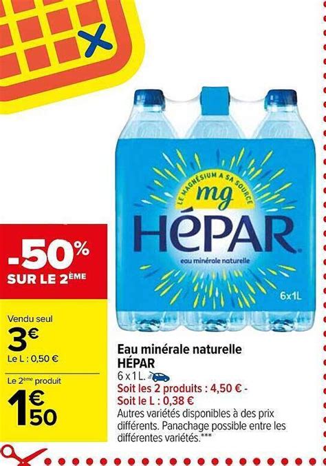 Promo Eau Min Rale Naturelle H Par Chez Carrefour Market