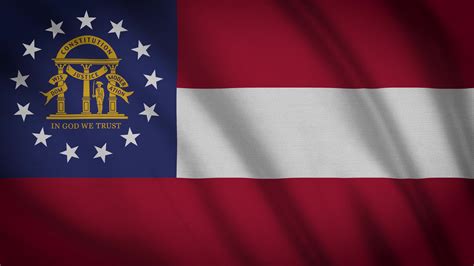 Georgia State Flag 1622341 Stock Video at Vecteezy