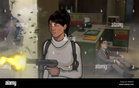 ARCHER, l-r: Lana Kane (voice: Aisha Tyler), Cyril Figgis (voice: Chris ...