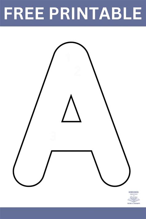 Bubble Letter A Uppercase FREE PRINTABLE | Free printable alphabet worksheets, Preschool ...