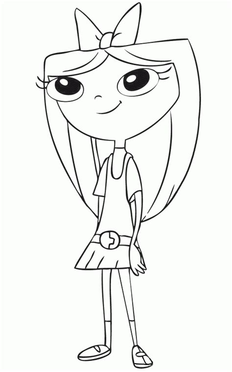 Candace Flynn Para Colorear Imprimir E Dibujar Coloringonly