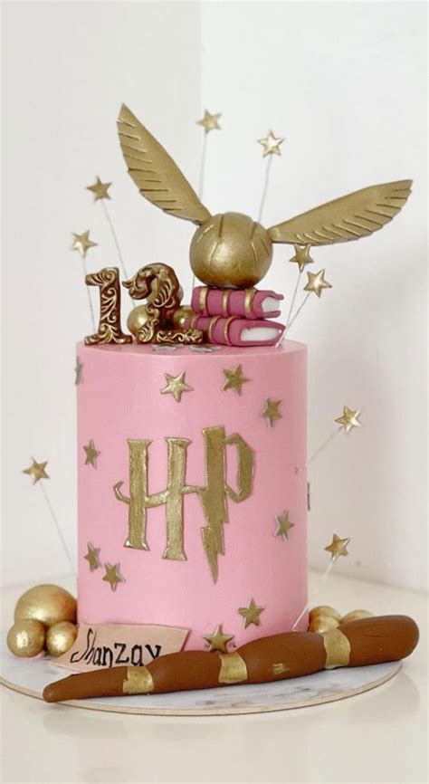 40 The Magical Harry Potter Cake Ideas Pink Harry Potter Cake For