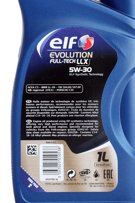 Elf Evolution Full Tech Llx 5w 30 Motoröl 1l Online Kaufen Öl Lieferant