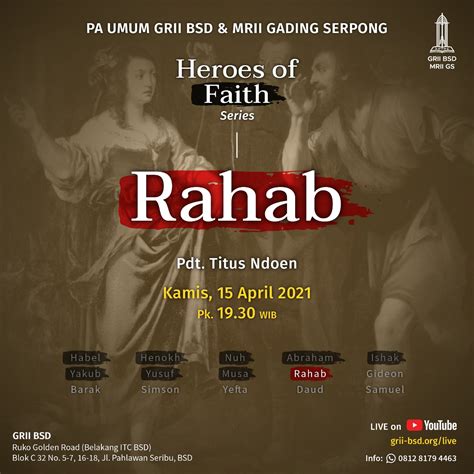 PA Umum Heroes Of Faith Rahab Gereja Reformed Injili Indonesia BSD