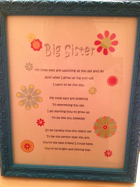 To My Big Sister Poems