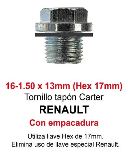 Tornillo Tap N C Rter Llave Hex Renault Symbol Logan Kangoo Mercadolibre