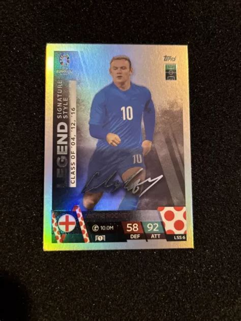 TOPPS MATCH ATTAX UEFA EURO 2024 EM Firma Leggenda Wayne Rooney