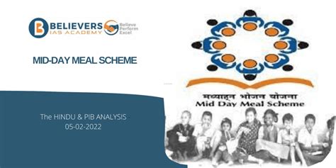 Mid-Day meal scheme - Believers IAS Academy