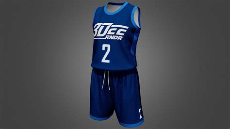 Basketball Uniform Marvelous Designer Project 3d Model Ph