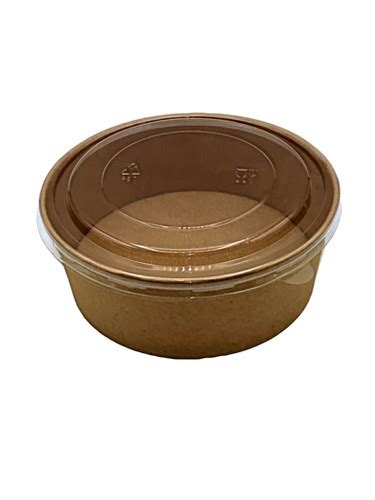 1300ml Round Kraft Salad Food Bowl Marshall Wilson