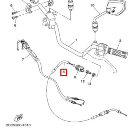 Cabo De Embreagem Original Xtz 150 Crosser 2022 Em Diante YAMAHA