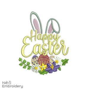 Happy Easter Embroidery Design Nextembroidery