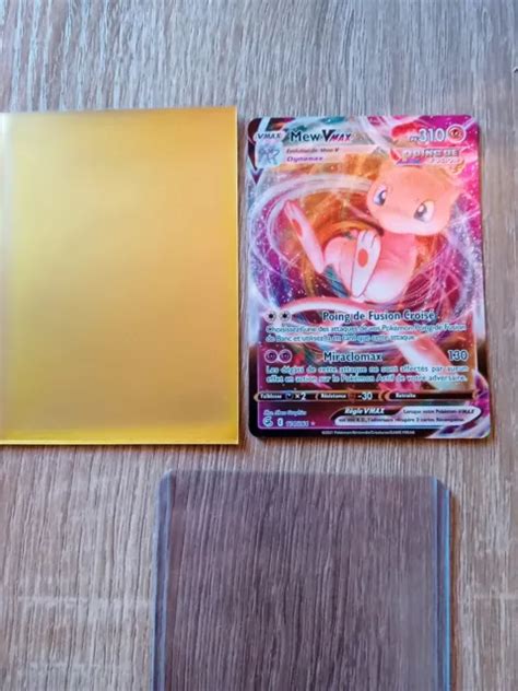 Carte Pok Mon Mew Vmax Poing De Fusion Full Art Rare Fr Neuf