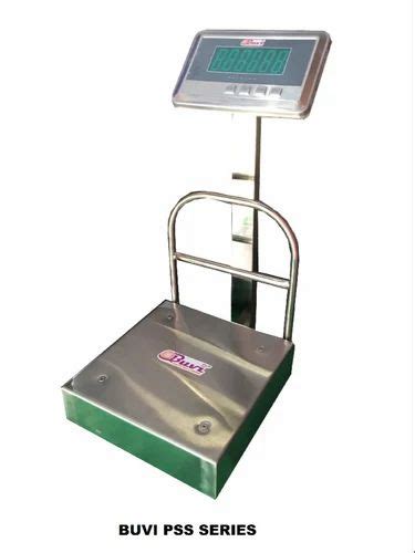 BUVI Stainless Steel Digital Platform Weighing Scale Size 3000 Kg