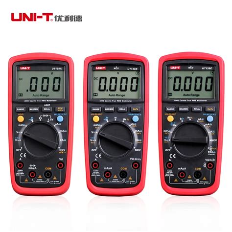 Digital Multimeters Uni T Ut A Ut B Ut C True Rms Electrical