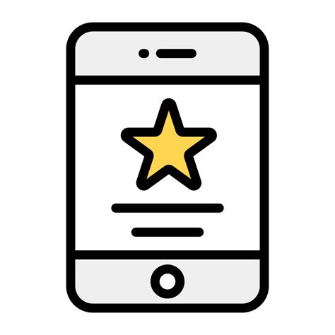 Mobile ranking, star inside smartphone 5165246 Vector Art at Vecteezy