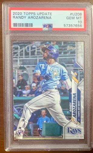 2020 Topps Update Randy Arozarena Rookie RC U208 PSA 10 Tampa Bay Rays