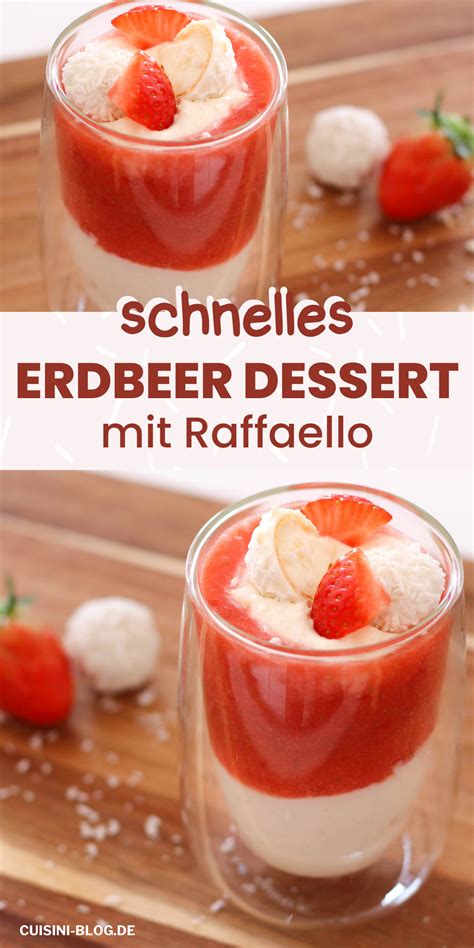 Erdbeer Dessert Im Glas Fruchtiger Raffaello Kokos Nachtisch Artofit