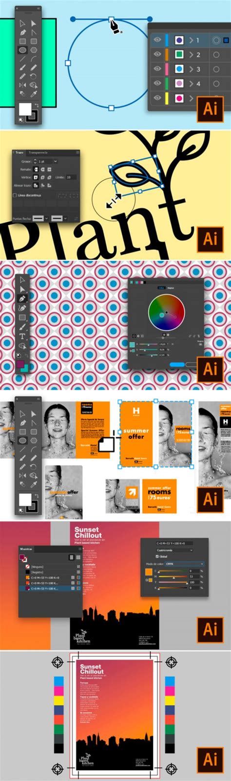 learn    adobe illustrator  graphic design projects