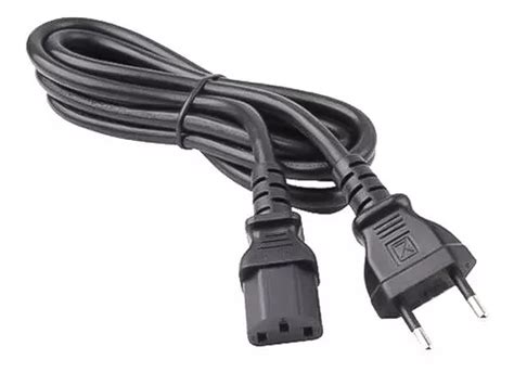 Cable De Poder 1 8m Monitor O Impresora Color Negro MercadoLibre