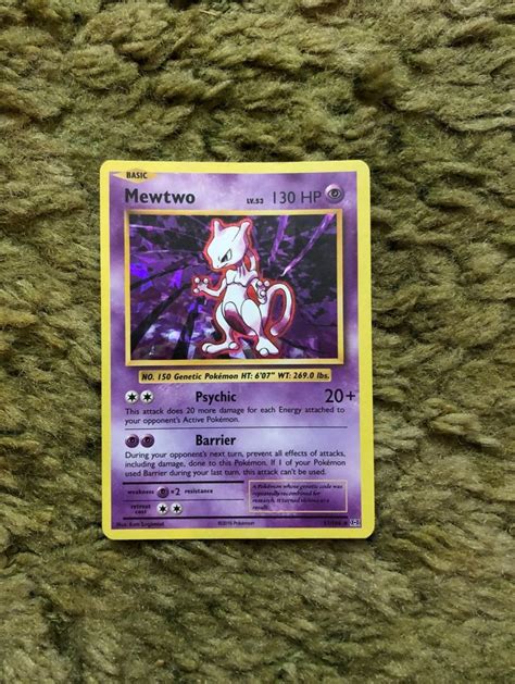 Mewtwo Rare Holo On Mercari Mewtwo Pokemon Trading Card Game Holo