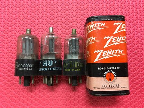 4 Us Made 12F5 12F5GT Vacuum Tubes Valves NOS NIB Lot Of Four Etsy