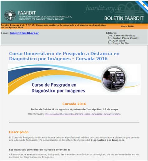 Boletín Express Curso universitario de posgrado a distancia en