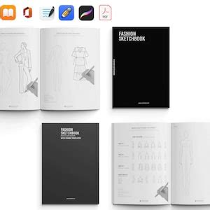 Fashion Sketchbook Figure Template For Designers And Artists Black