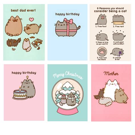 Pusheen The Cat Birthday Card