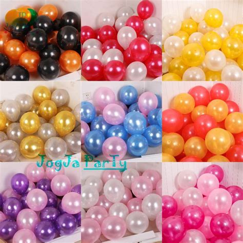 Jual 30 PCS Balon Latex Metalik 12 Balon Ulang Tahun Balon Happy