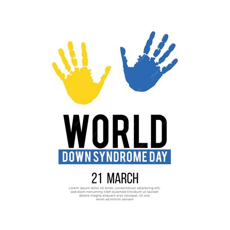 Premium Vector World Down Syndrome Day Poster