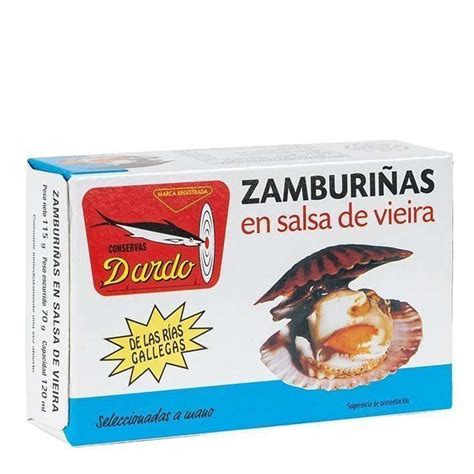 Zamburiñas Salsa Vieira Dardo Lata 120ml Conservas la Gallega