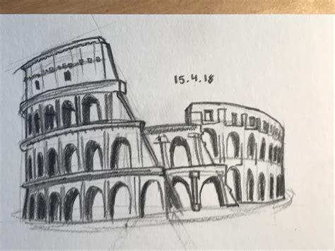 Colosseum sketch : r/drawing