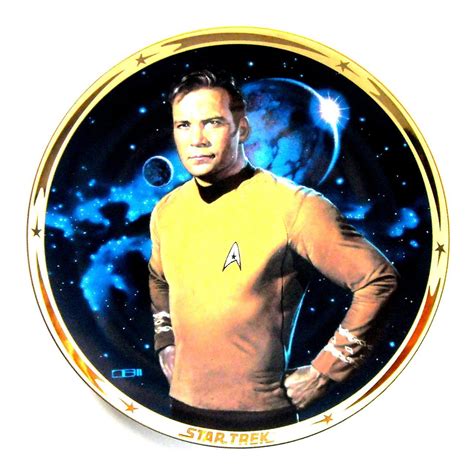 Kirk Star Trek 25th Anniversary Commemorative Porcelain Plate Star