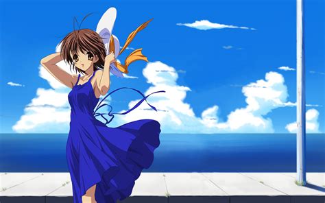 Clannad Clouds Dress Furukawa Nagisa Hat Summer