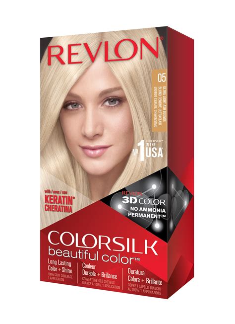 Buy Revlon Permanent Hair Color, Permanent Hair Dye, Colorsilk with 100 ...